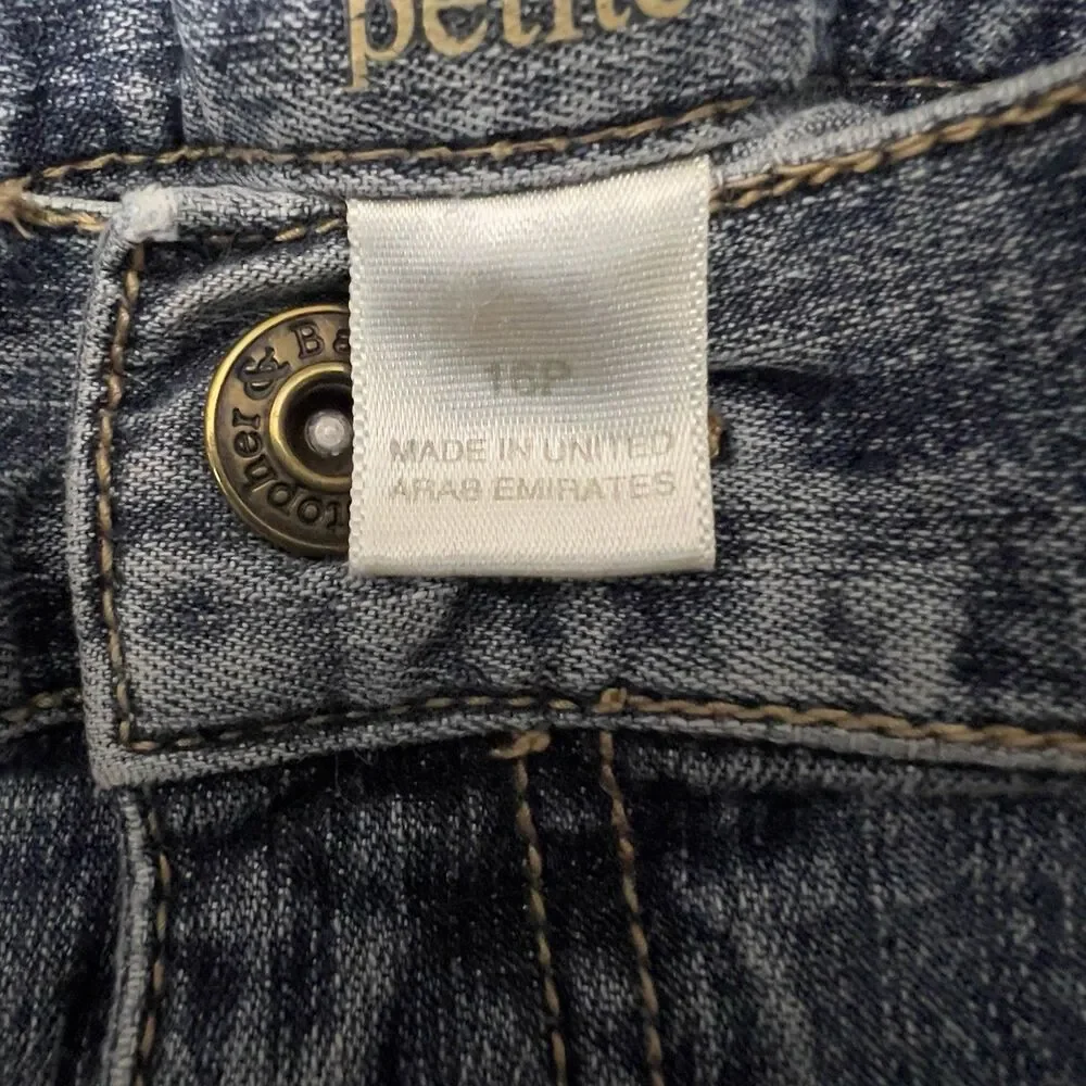 Christopher & Banks Ashburn Jeans 16P High Rise Classic Straight Stretch 34x26